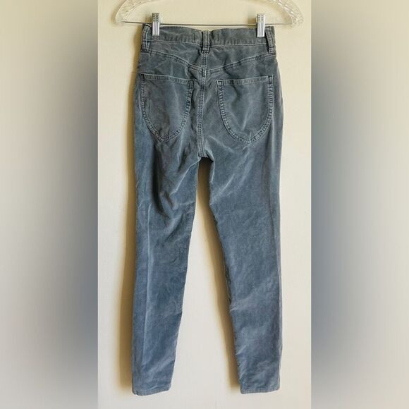 WE THE FREE Free People Blue Corduroy Button Fly Jeans 24 - Picture 3 of 10